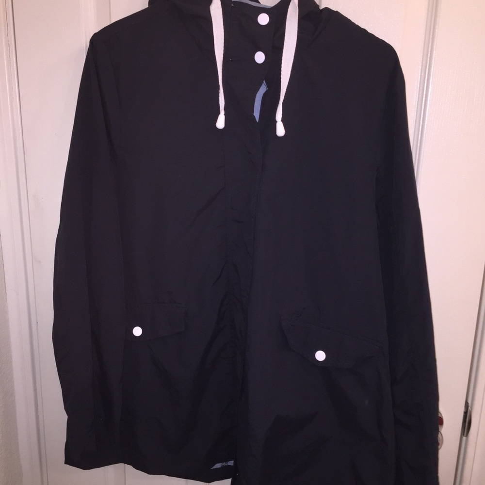 Navy Blue Raincoat